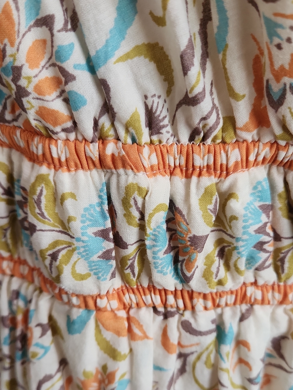 Anthropologie LEA Floral Puff Sleeve Maxi Dress Cotton Boho Cottagecore 1X EUC - Picture 12 of 16